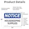 Signmission Housekeeping Supplies, 24 in W x Rectangle, Vinyl Decal OS-2PACK-NS-D-1824-L-13553 - alternate 5